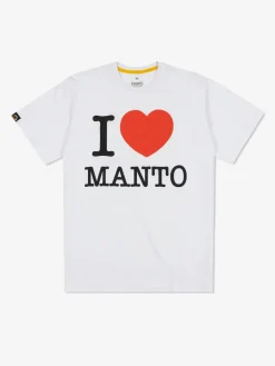 MANTO t-shirt I LOVE MANTO weiss