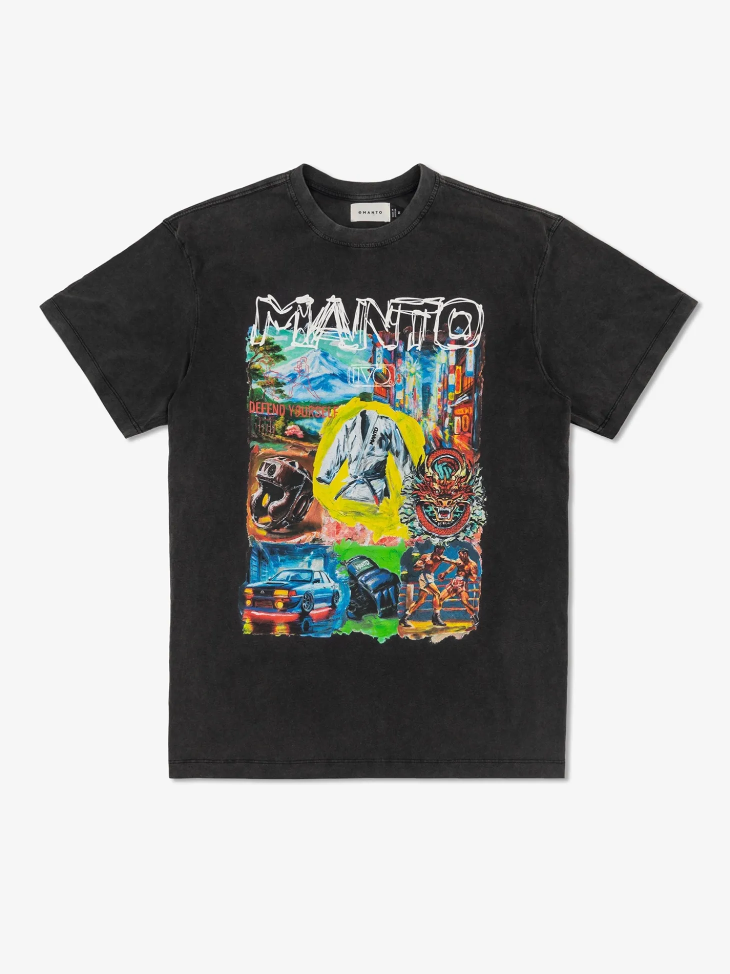 MANTO t-shirt IVO schwarz