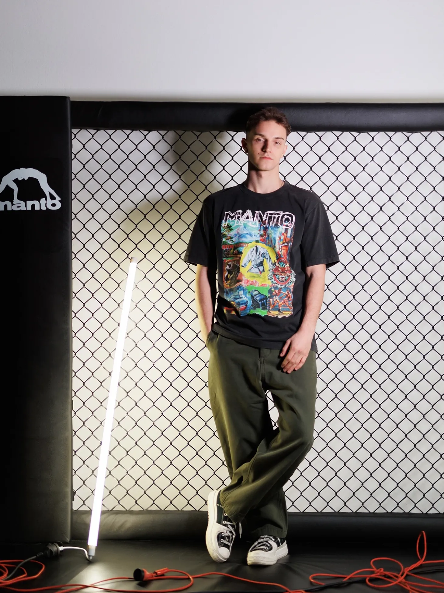 MANTO t-shirt IVO schwarz