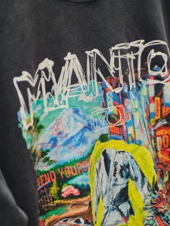 MANTO t-shirt IVO schwarz