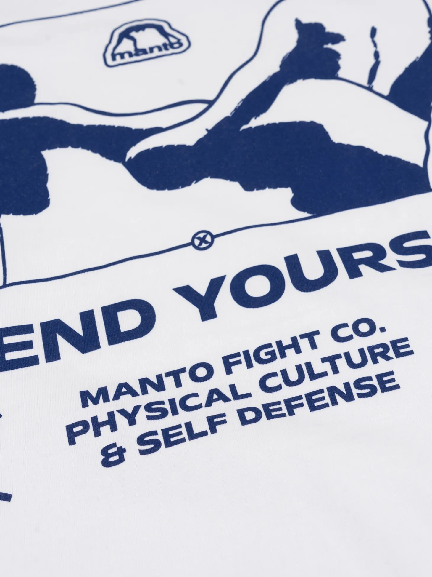 MANTO t-shirt KICKER weiss
