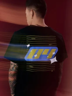 MANTO t-shirt RACING  OVERSIZE schwarz