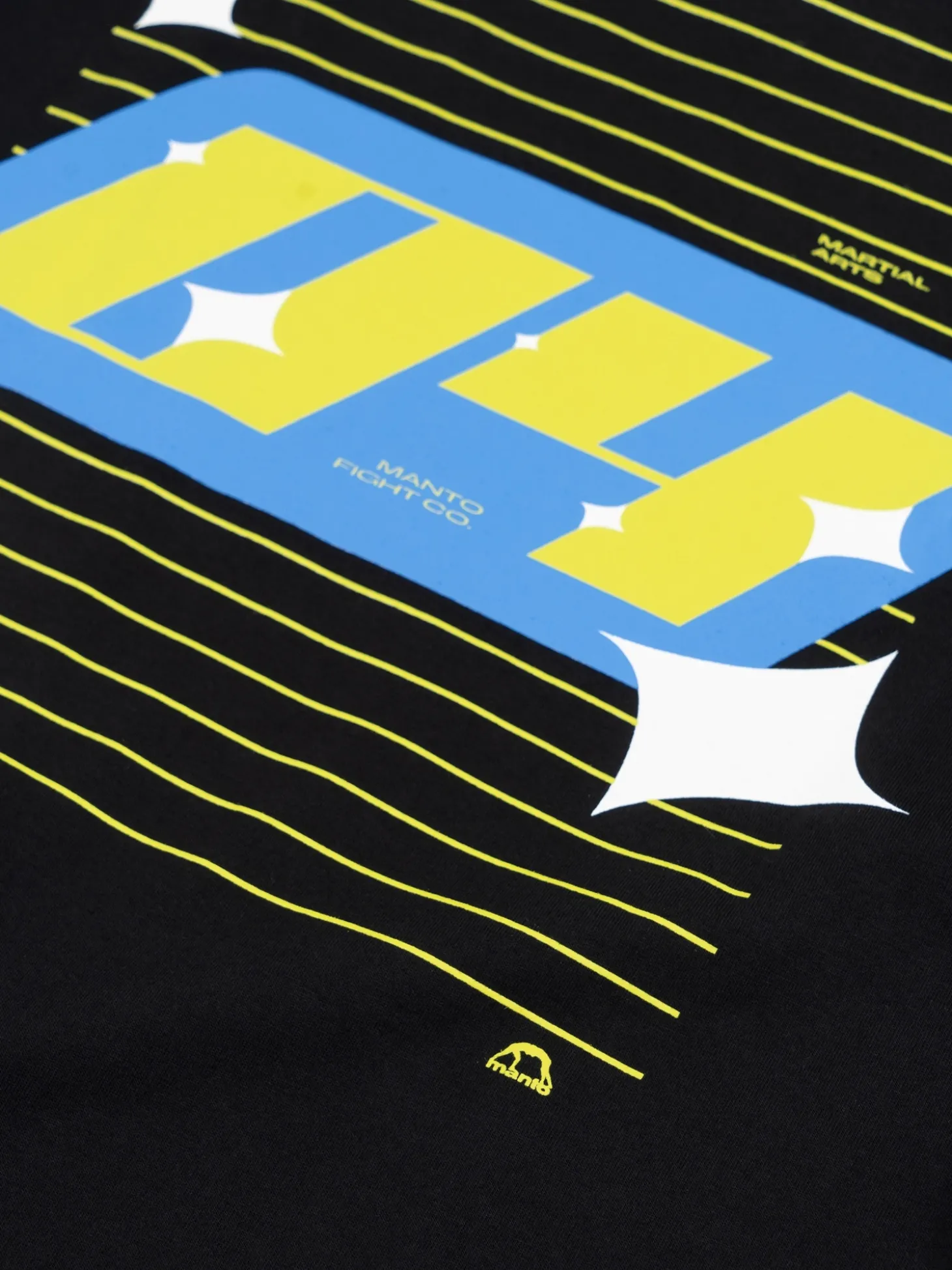 MANTO t-shirt RACING OVERSIZE schwarz