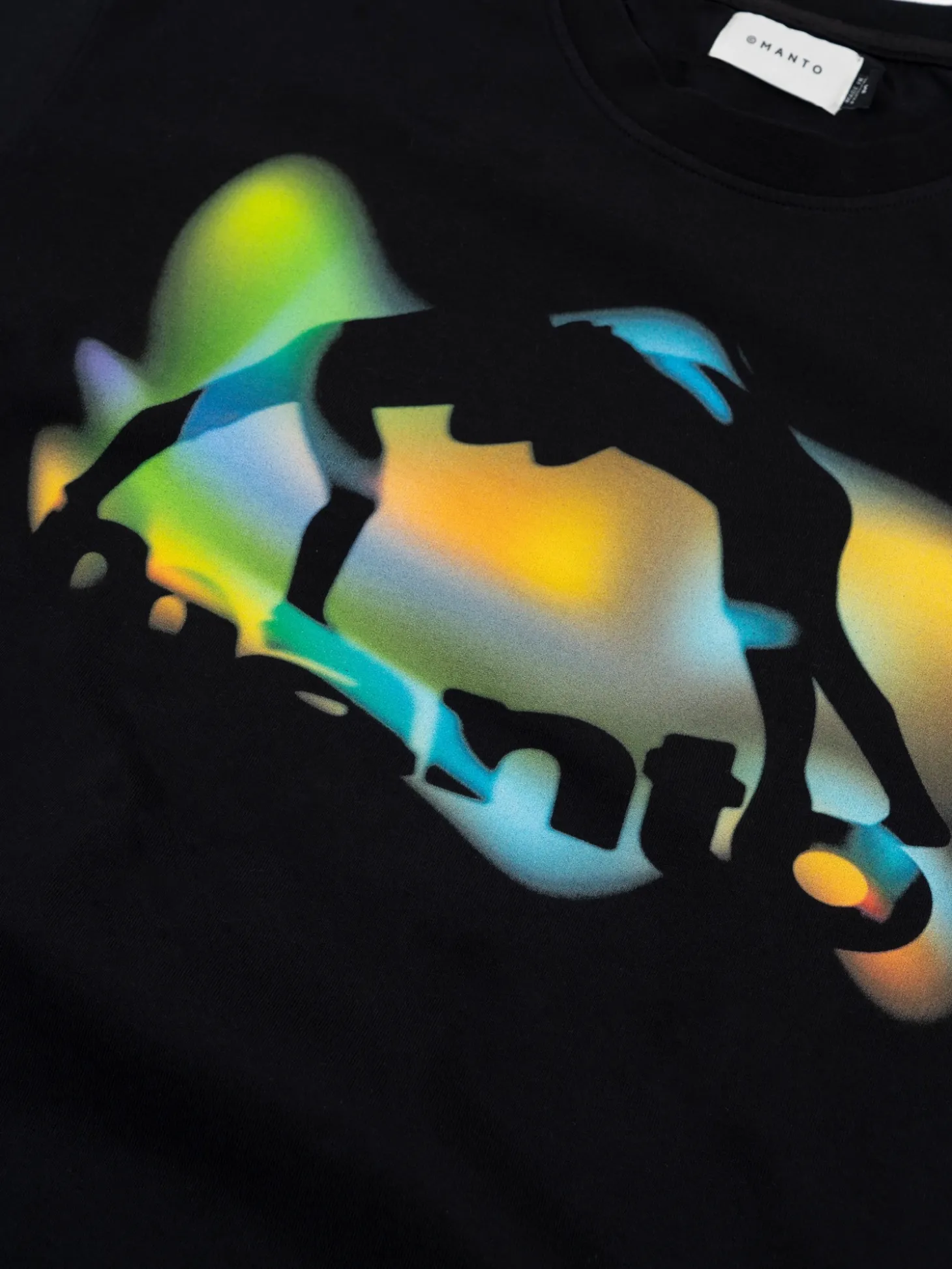 MANTO t-shirt REFLECTION schwarz
