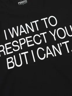 MANTO t-shirt RESPECT schwarz