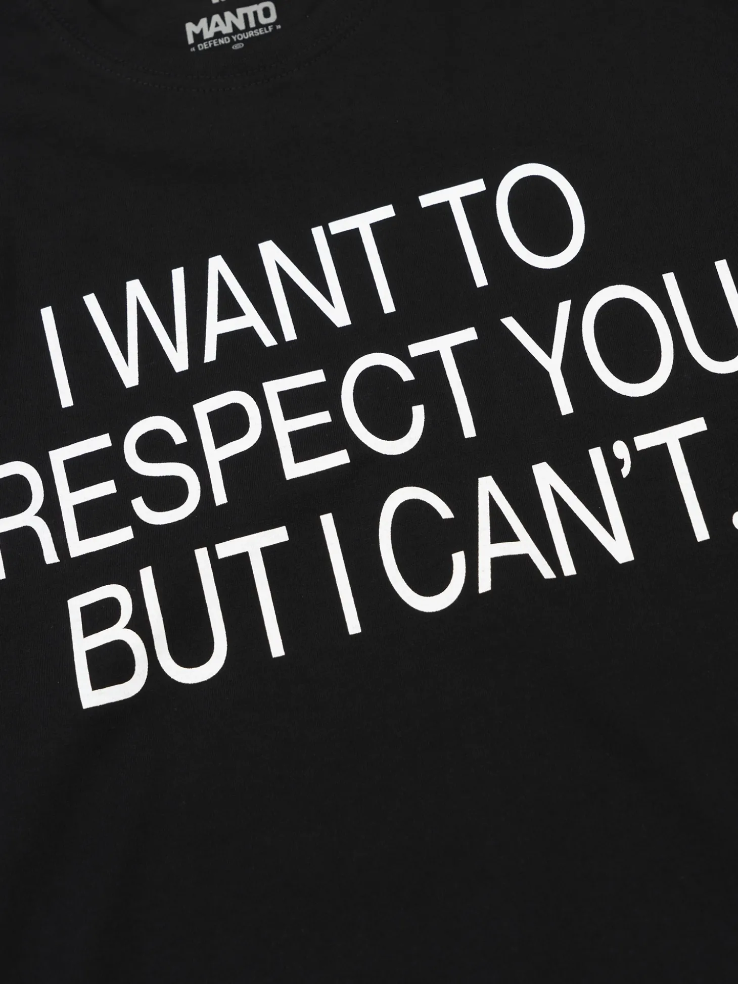 MANTO t-shirt RESPECT schwarz