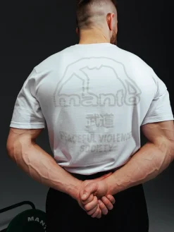 MANTO t-shirt SOCIETY 25 white