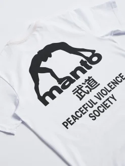 MANTO t-shirt SOCIETY weiss