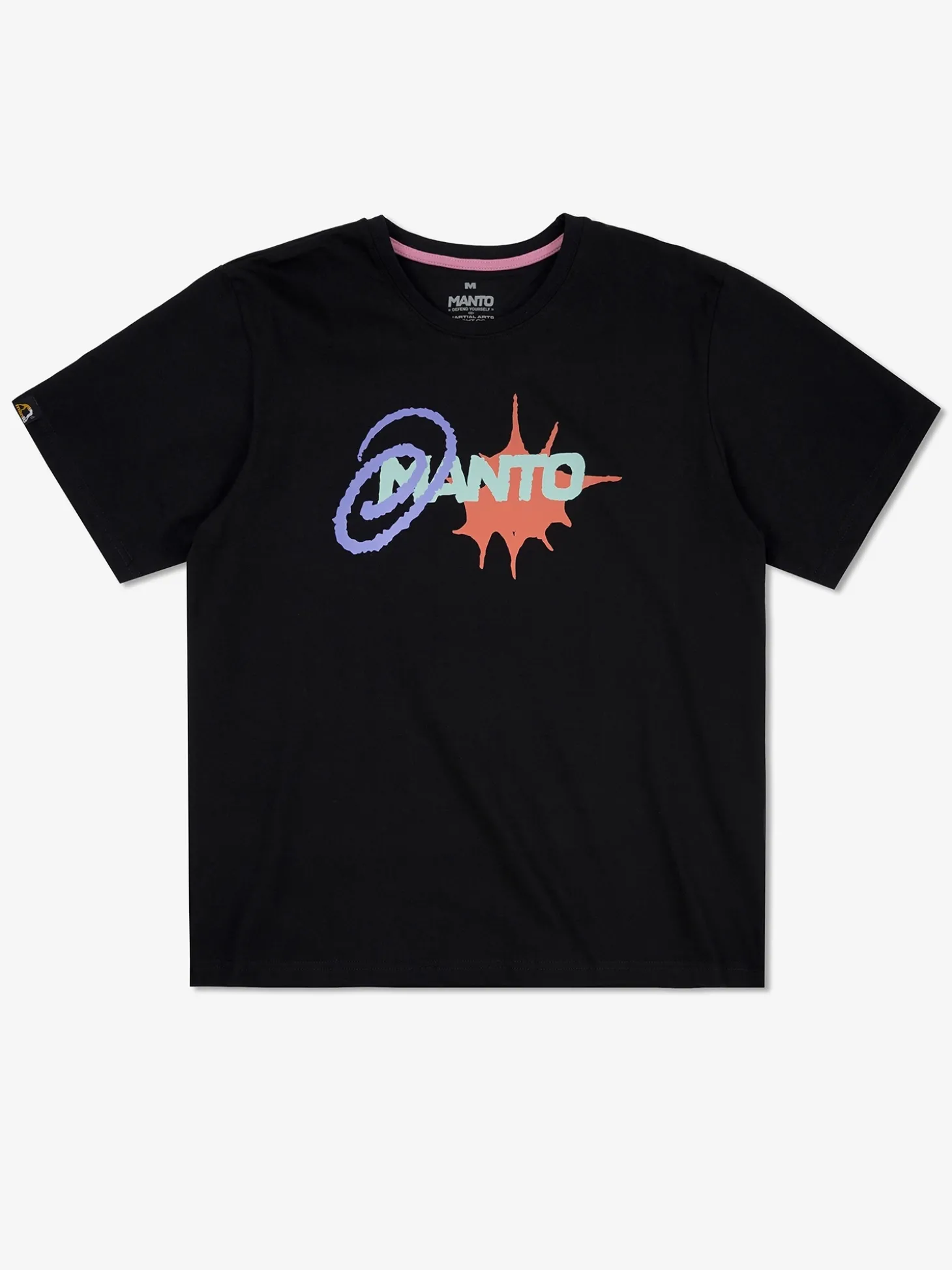 MANTO t-shirt SPLASH OVERSIZE schwarz