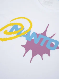 MANTO t-shirt SPLASH  OVERSIZE  weiss