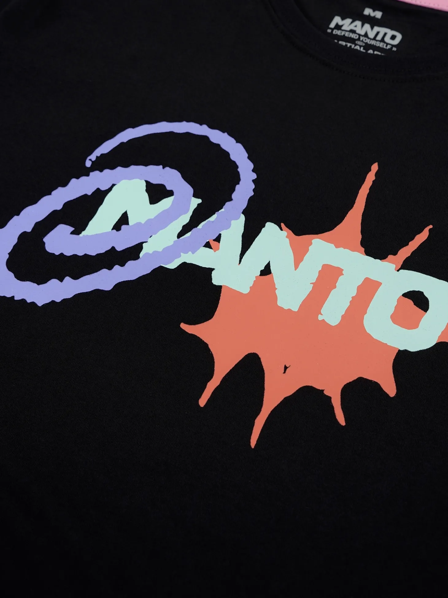 MANTO t-shirt SPLASH OVERSIZE schwarz