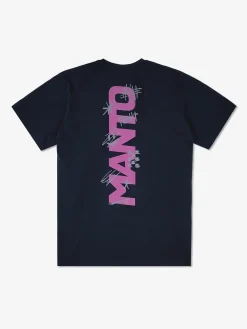 MANTO t-shirt VERTICAL marine blau