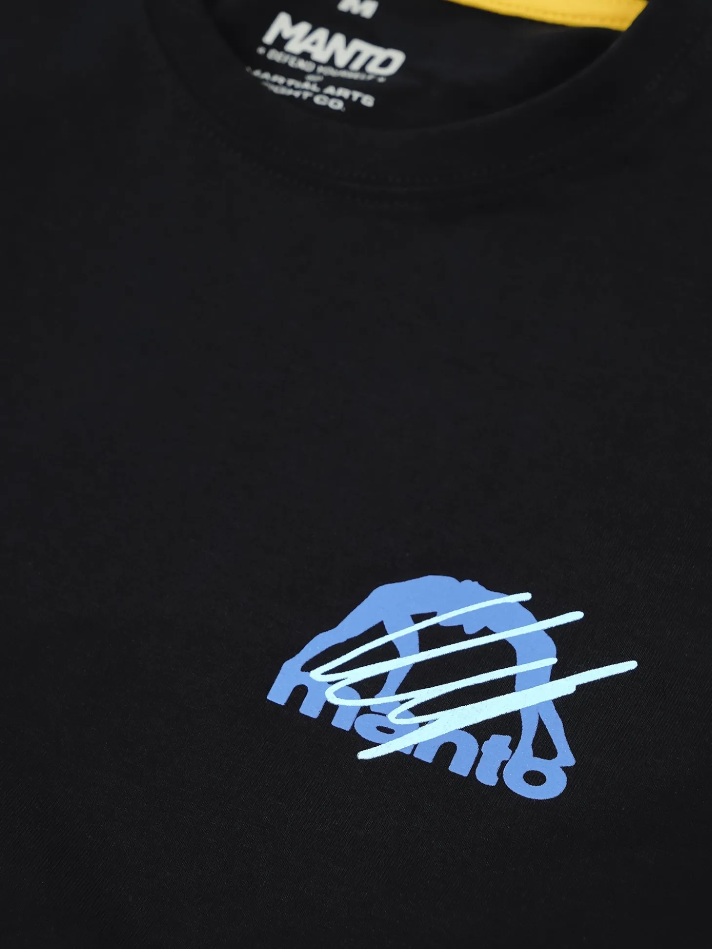 MANTO t-shirt VERTICAL schwarz