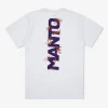 MANTO t-shirt VERTICAL weiss