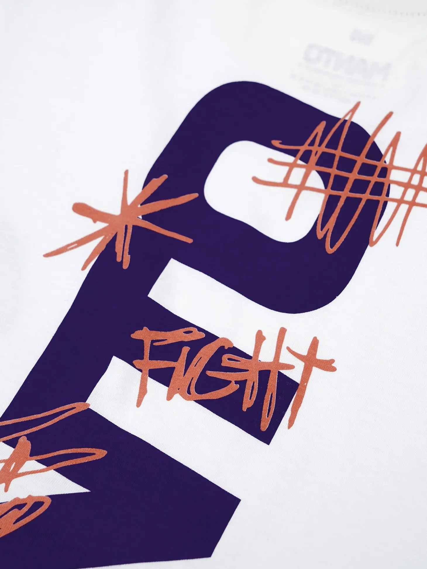 MANTO t-shirt VERTICAL weiss