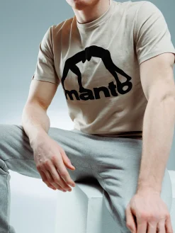 MANTO t-shirt VIBE 25 beige-black