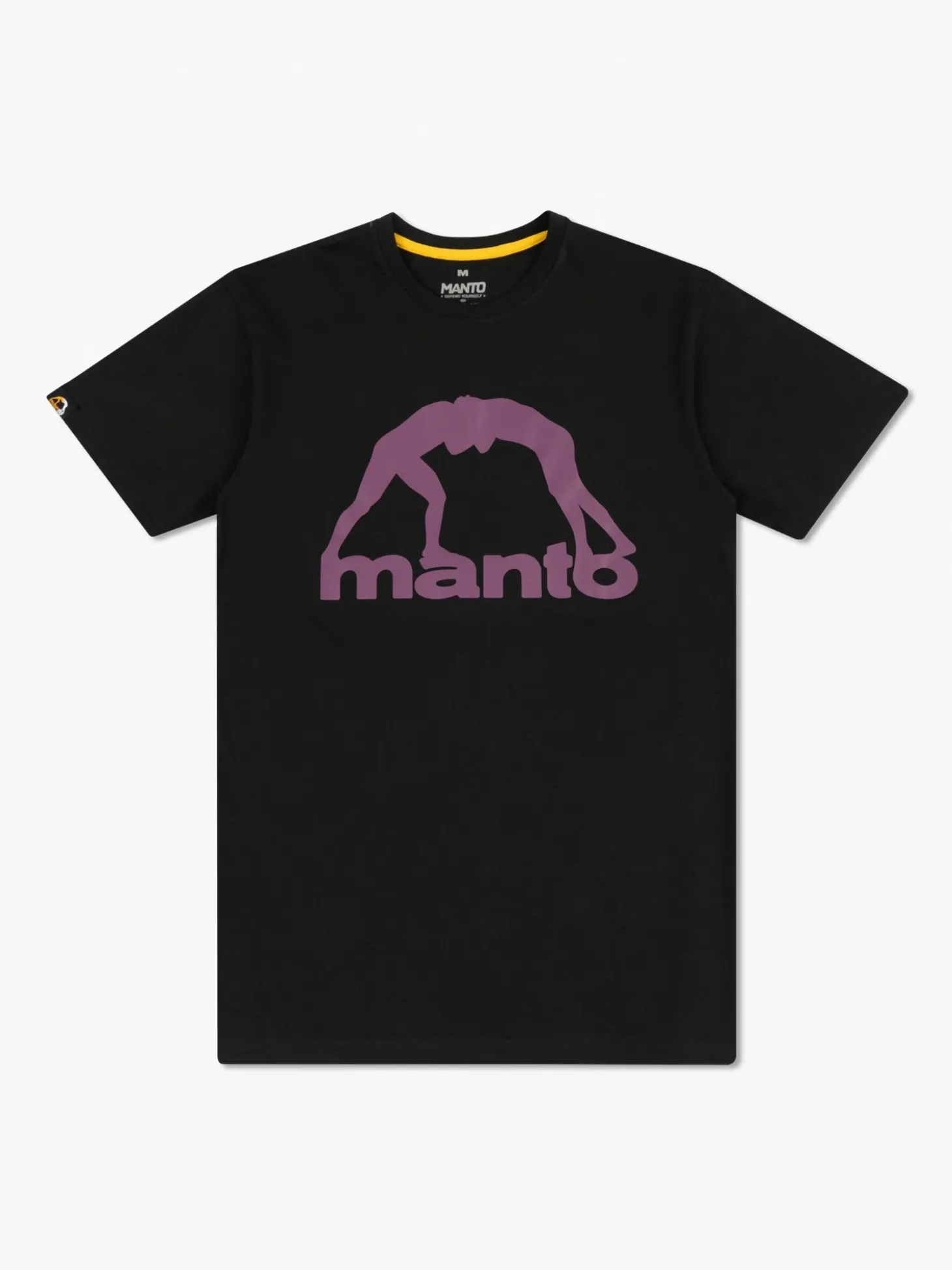 MANTO t-shirt VIBE 25 black onyx-burgundy