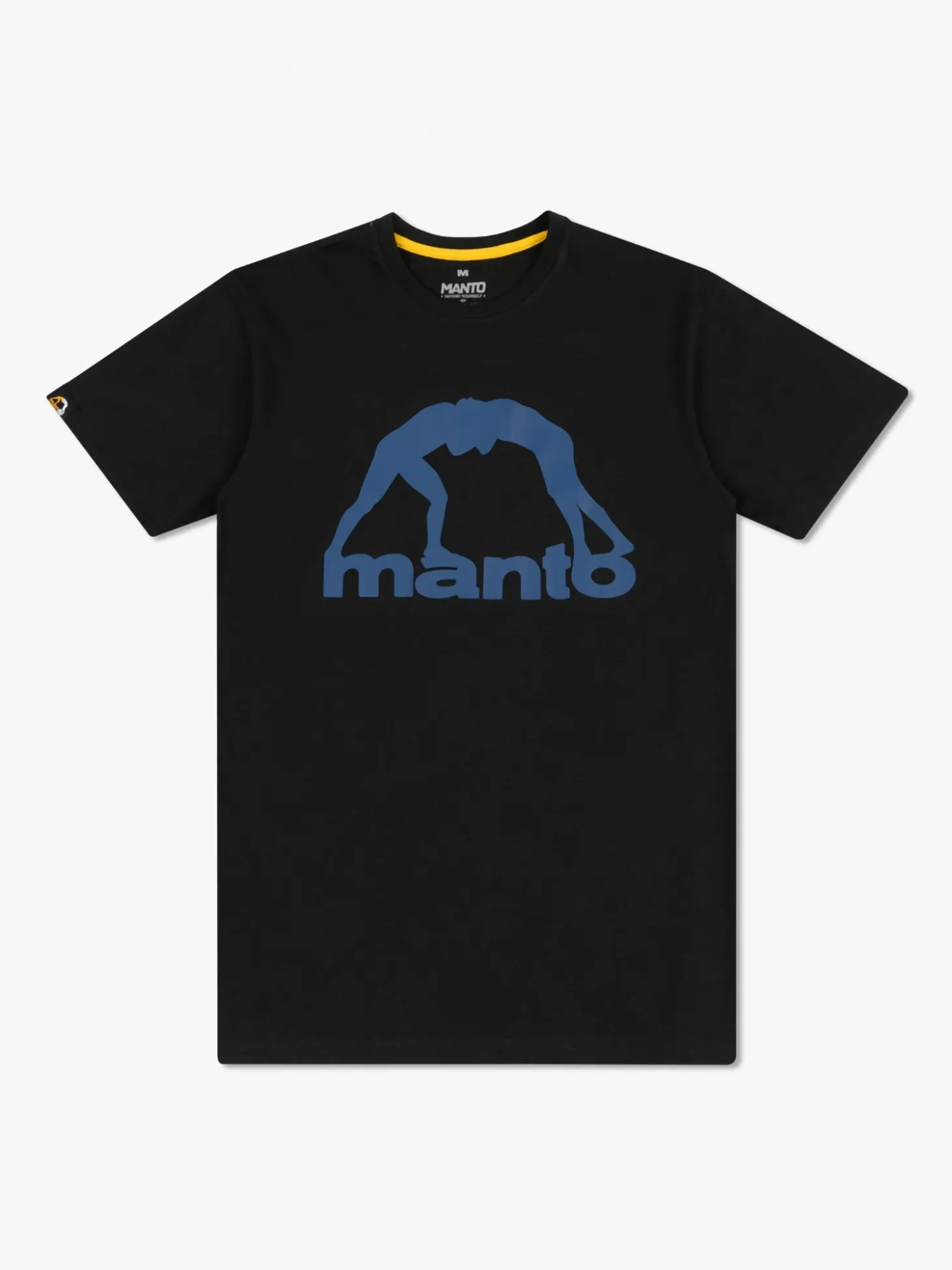 MANTO t-shirt VIBE 25 black onyx-navy blue