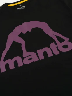 MANTO t-shirt VIBE 25 black onyx-burgundy