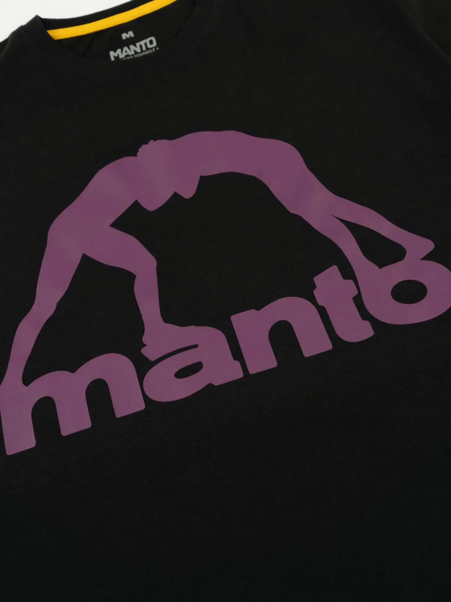 MANTO t-shirt VIBE 25 black onyx-burgundy