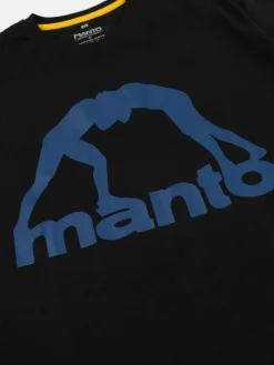 MANTO t-shirt VIBE 25 black onyx-navy blue