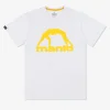 MANTO t-shirt VIBE 25 weiss-gelb