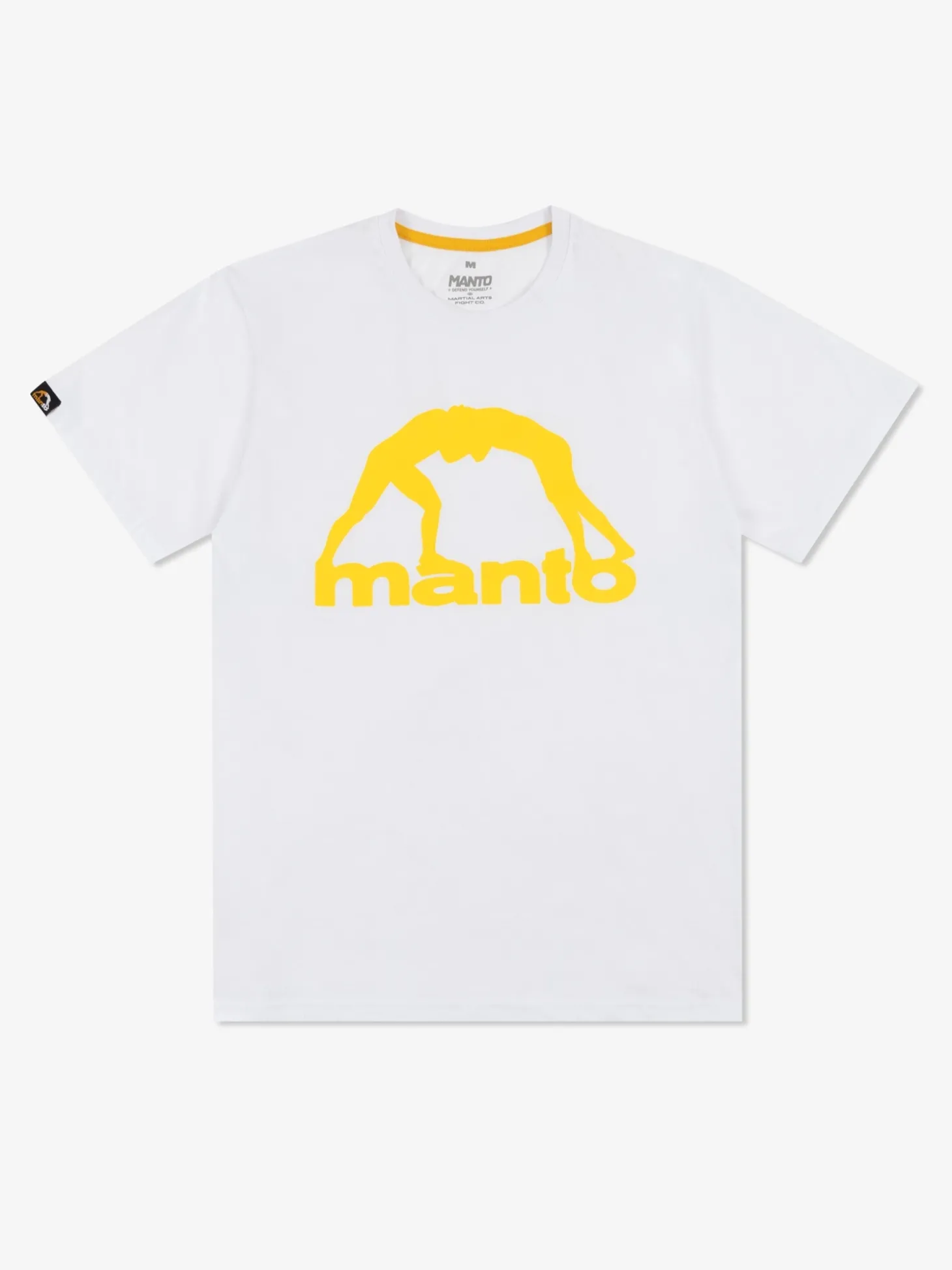 MANTO t-shirt VIBE 25 weiss-gelb