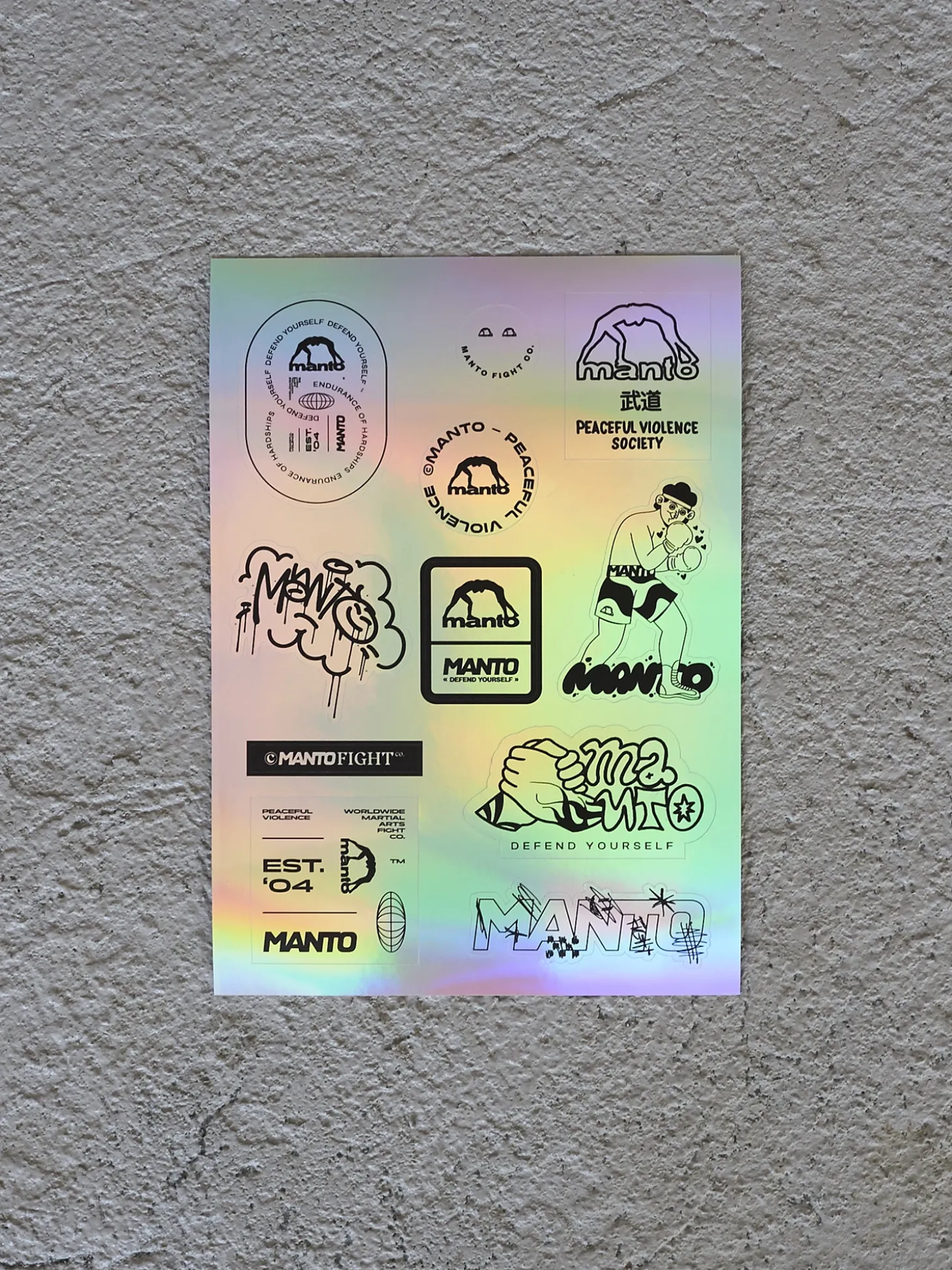 MANTO von Aufkleber-set HOLO