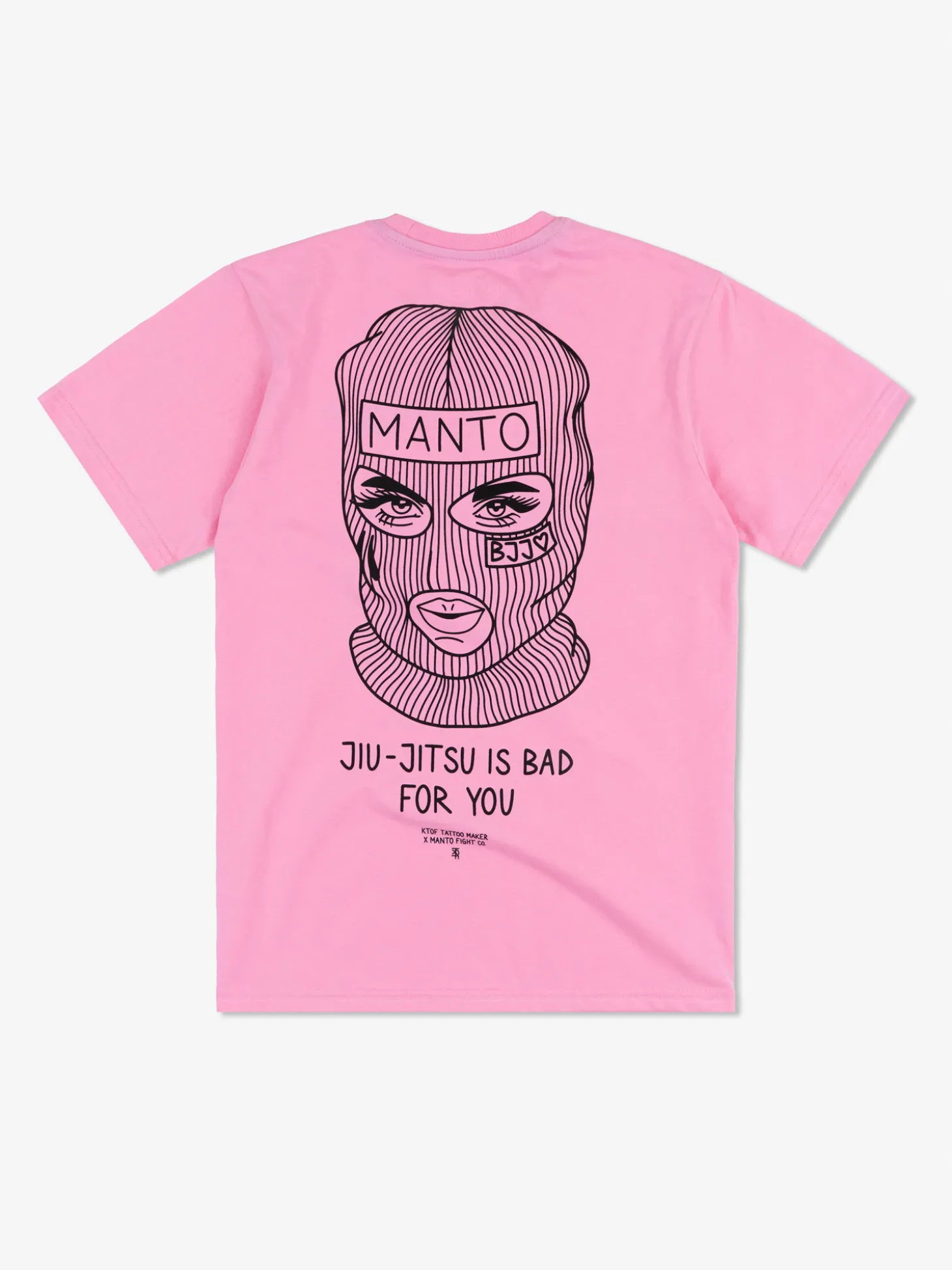MANTO x KTOF t-shirt BALACLAVA rosa
