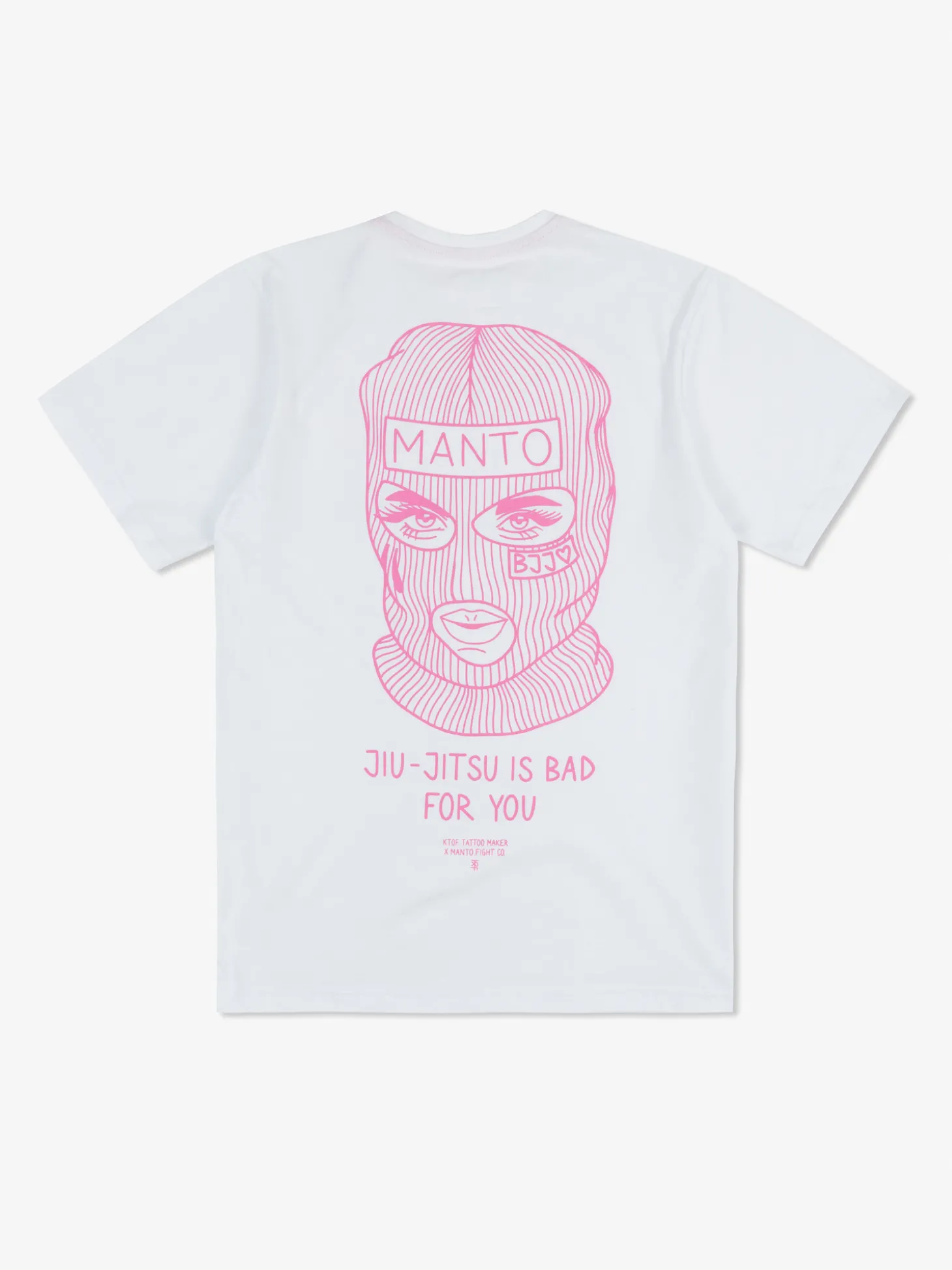 MANTO x KTOF t-shirt BALACLAVA weiss
