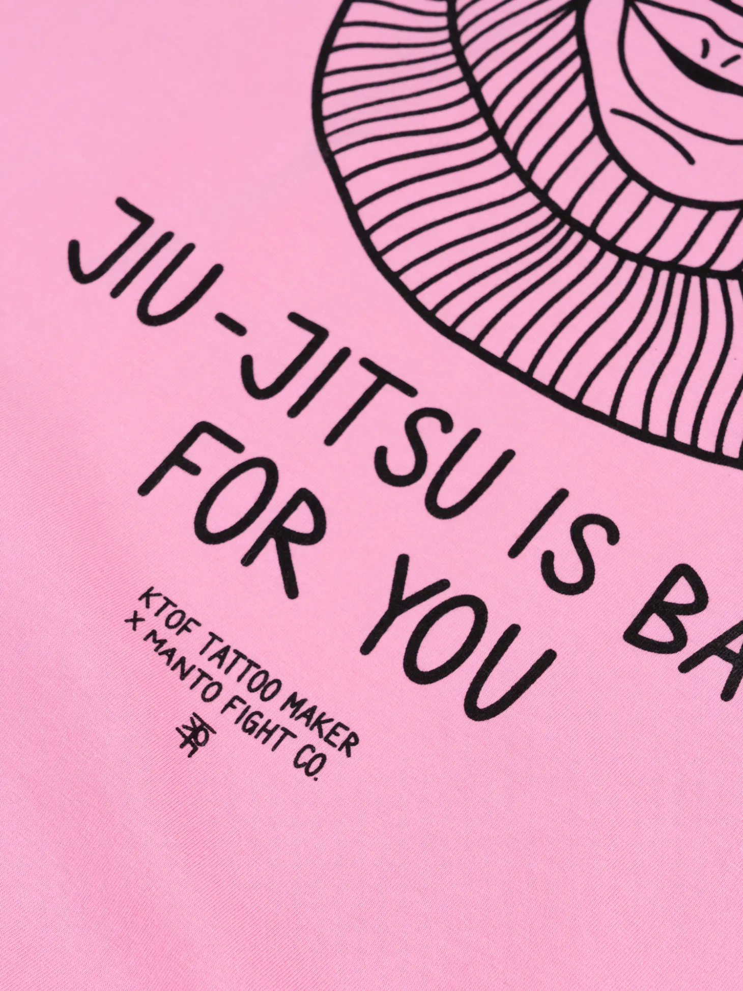 MANTO x KTOF t-shirt BALACLAVA rosa