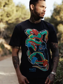 MANTO x Panku t-shirt STRUGGLE schwarz