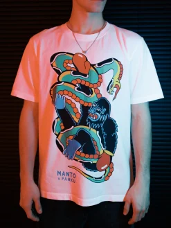 MANTO x Panku t-shirt STRUGGLE weiss