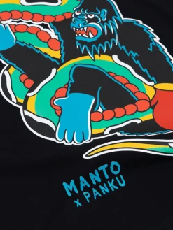MANTO x Panku t-shirt STRUGGLE schwarz