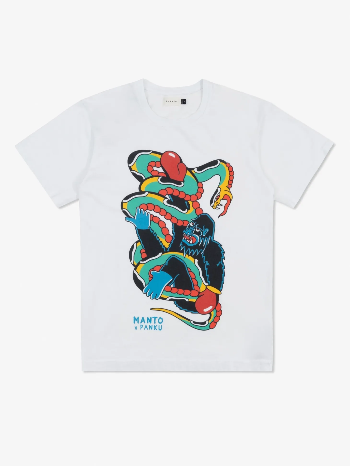 MANTO x Panku t-shirt STRUGGLE weiss