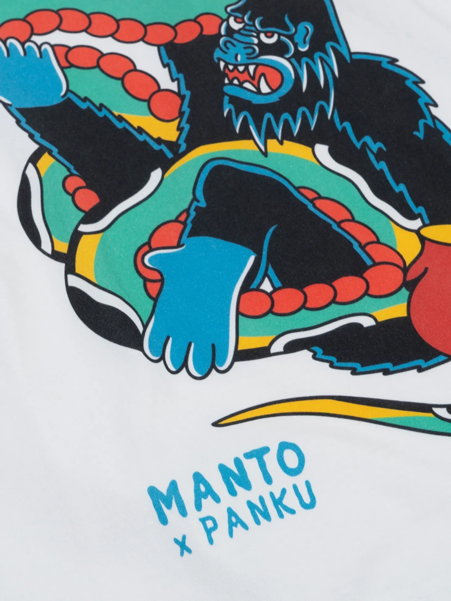 MANTO x Panku t-shirt STRUGGLE weiss